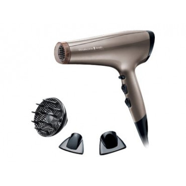 Remington | Hair Dryer | AC8002 | 2200 W | Number of temperature settings 3 | Ionic function | Diffuser nozzle | Brown/Black