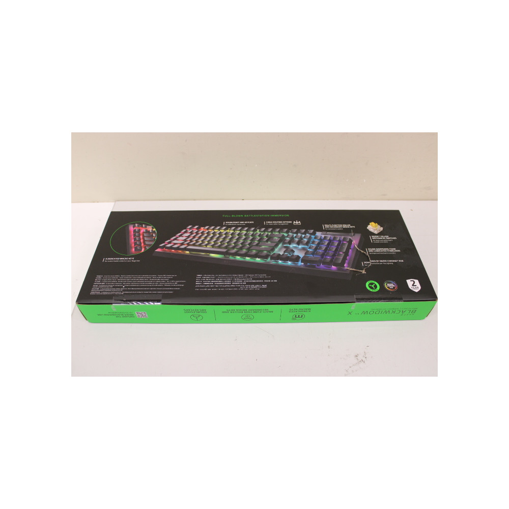 SALE OUT. Razer BlackWidow V4 X Mechanical Gaming Keyboard, Yellow Switch, US Layout, Wired, Black | Razer | Mechanical Gaming K