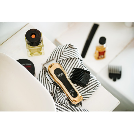 Camry Hair clipper with LCD display | CR 2844 | Cordless | Number of length steps 4 | Gold