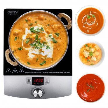 Camry Cooker Induction | CR 6515 | Number of burners/cooking zones 1 | Black/Silver | Induction