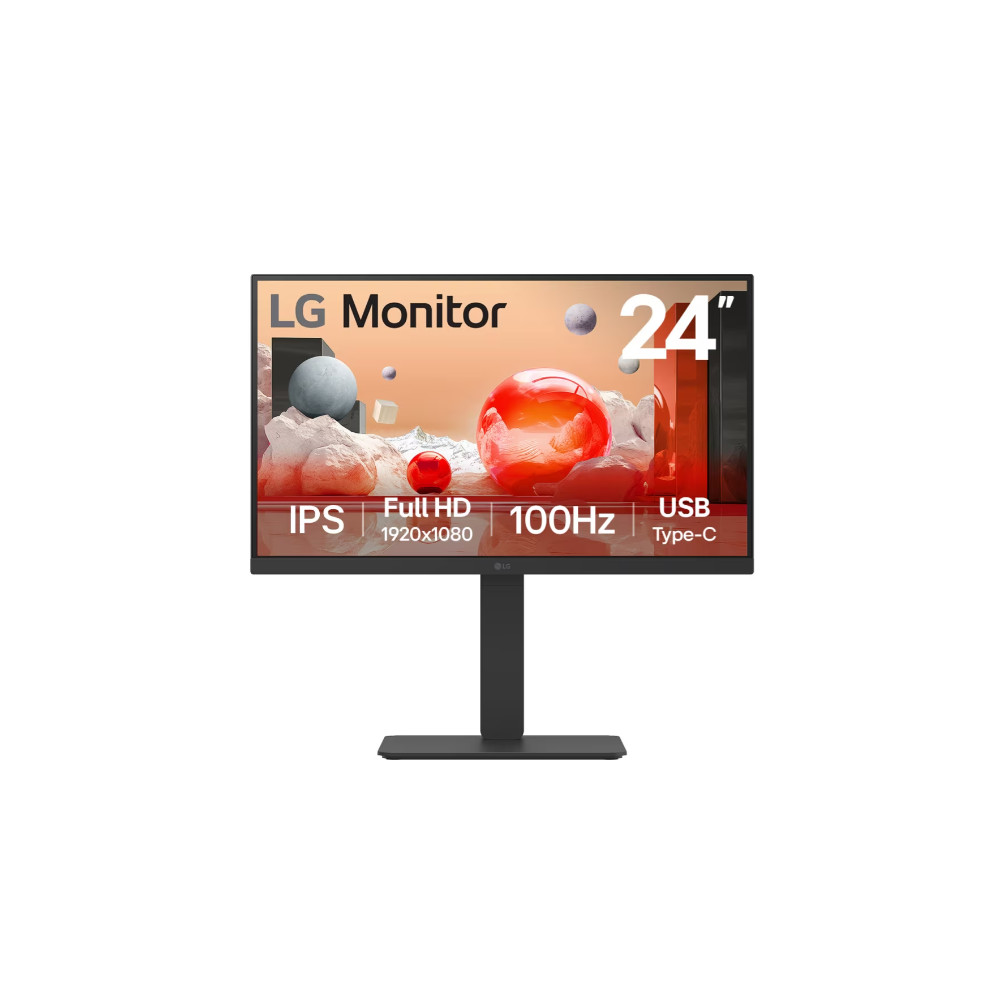 LG 24BA750-B | 23.8 " | IPS | FHD | 16:9 | 100 Hz | 5 ms | 1920 x 1080 pixels | 200 cd/m | HDMI ports quantity 1 | Black