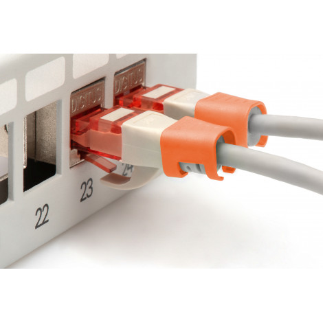 DIGITUS Color clips for Patch cable, Orange | Digitus