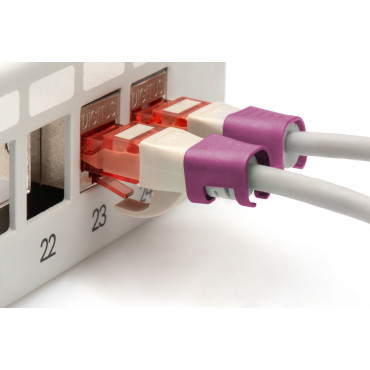 DIGITUS Color clips for Patch cable, Magenta | Digitus