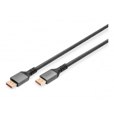 DIGITUS 16K DisplayPort Connection Cable, Version 2.1, 1m, 80G, Black | Digitus