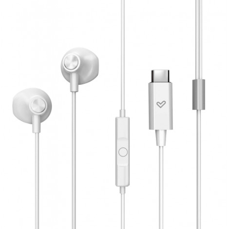 Energy Sistem Wired Earphones | EasyPods Type C | Built-in microphone | USB-C | Snow