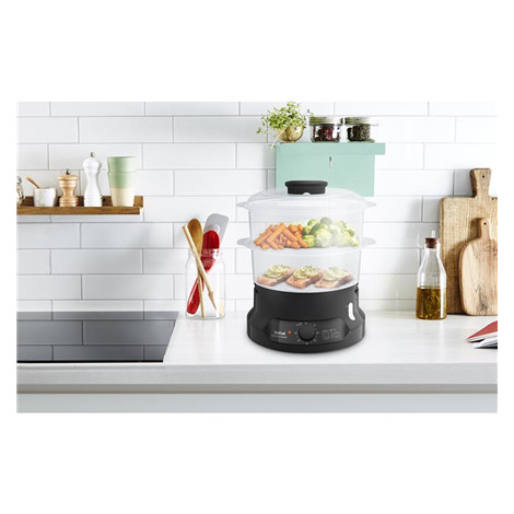 TEFAL | Food Steamer | VC139810 | Black | 800 W | Capacity 6 L | Number of baskets 2