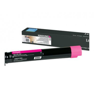 Lexmark X950X2MG | X95x Magenta Extra High Yield Toner Cartridge (22K) | Cartridge | Magenta