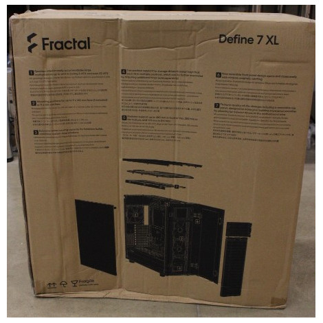 SALE OUT. Fractal Define 7 XL Black TG Dark Tint | Fractal Design | Define 7 XL TG Dark Tint | Side window | Black | E-ATX | DAM