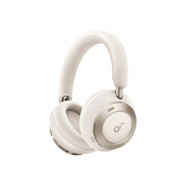 Anker Soundcore | Foldable Headphones | Space One Pro | Bluetooth | Over-ear | Microphone | Wireless | Cream White