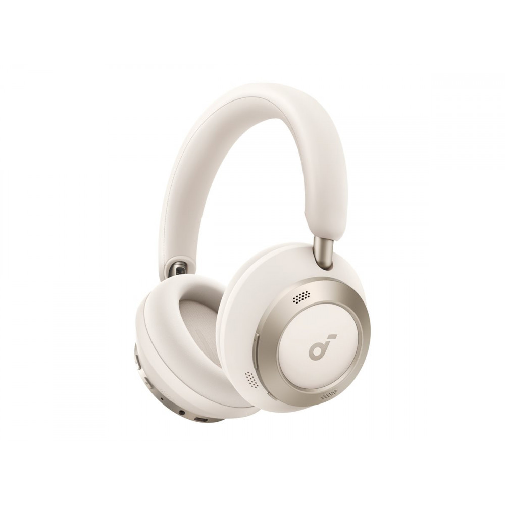 Anker Soundcore | Foldable Headphones | Space One Pro | Bluetooth | Over-ear | Microphone | Wireless | Cream White