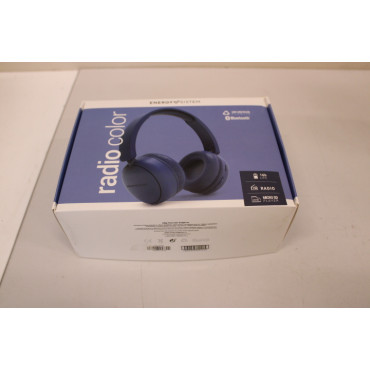 SALE OUT. Energy Sistem Radio Color Wireless Headphones with FM radio, Indigo | Energy Sistem | DAMAGED PACKAGING, SCRATCHES ON 