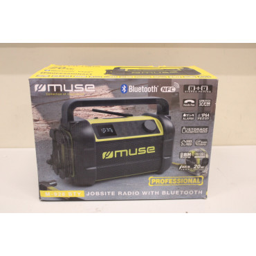 SALE OUT. Muse M-928 BTY Jobsite Radio speaker, Black/Yellow | Muse | M-928 BTY | Radio Speaker | DEMO | Waterproof | Bluetooth 