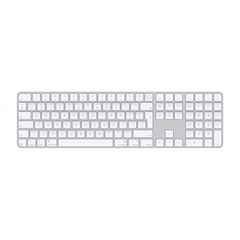 Apple Magic Keyboard with Touch ID and Numeric Keypad for Mac models with Apple silicon - International English - White Keys | A