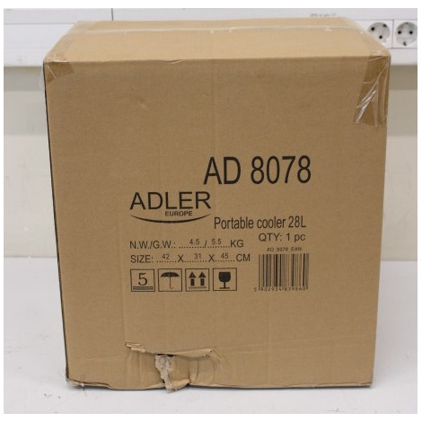 SALE OUT. Adler AD 8078 Portable cooler 28 L | Adler | Portable cooler | AD 8078 | Energy efficiency class F | Chest | Free stan