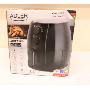 SALE OUT. Adler AD 6312 Airfryer Oven, 2,5 l, Black | Adler | Airfryer Oven | AD 6312 | Power 1600 W | Capacity 2.5 L | Convecti