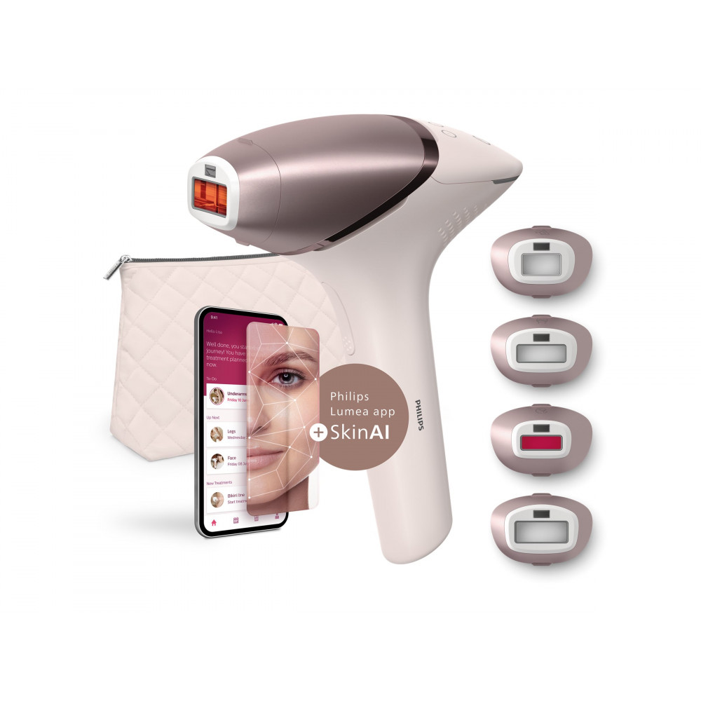 Philips IPL Hair Removal Device with SenseIQ | BRI977/00 Lumea 9900 Series | Bulb lifetime (flashes) 450.000 | Number of power l