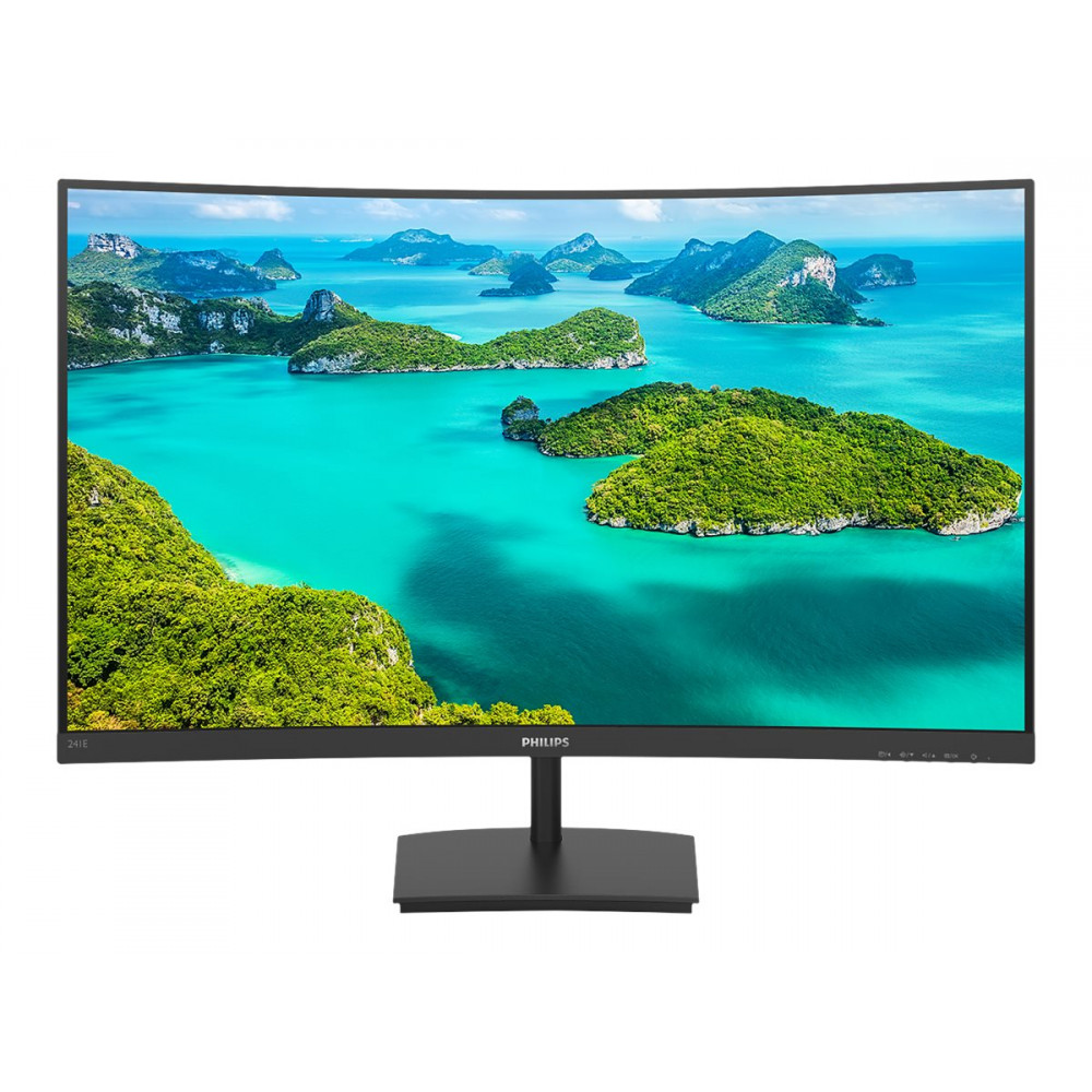 Philips | Curved LCD Monitor | 241E1SCA/00 | 24 " | VA | FHD | 16:9 | 75 Hz | 5 ms | 1920 x 1080 pixels | 250 cd/m | HDMI ports 