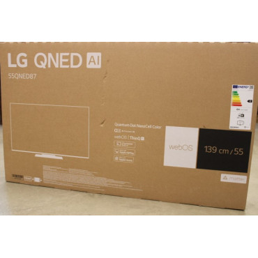 LG | QNED TV | 55QNED87T3B | 55 | Smart TV | webOS 24 | 4k UHD | Black | DAMAGED PACKAGING