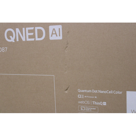 LG | QNED TV | 55QNED87T3B | 55 | Smart TV | webOS 24 | 4k UHD | Black | DAMAGED PACKAGING