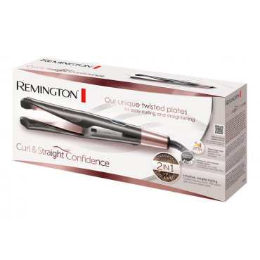 Remington Curl and Straight Confidence Hair Straightener | S6606 | Ceramic heating system | Temperature (min) 150 C | Temperatur