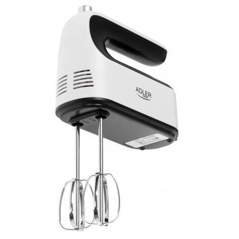 Adler Hand Mixer | AD 4229 | Hand Mixer | 600 W | Number of speeds 9 | Turbo mode | Black/White