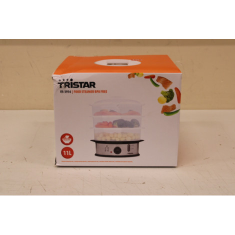 SALE OUT. Tristar VS-3914 Food Steamer BPA free, Stainless Steel | Tristar | Food Steamer | VS-3914 | Silver | 1200 W | Capacity