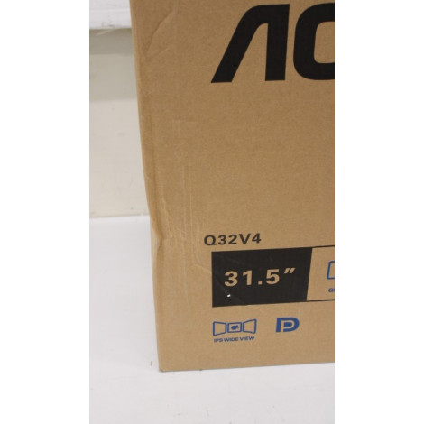 SALE OUT. AOC Q32V4 31.5" IPS/16:9/2560x1440/250cdm2/4ms/ HDMI DP | AOC | Monitor | Q32V4 | 31.5 " | IPS | QHD | 16:9 | 75 Hz | 