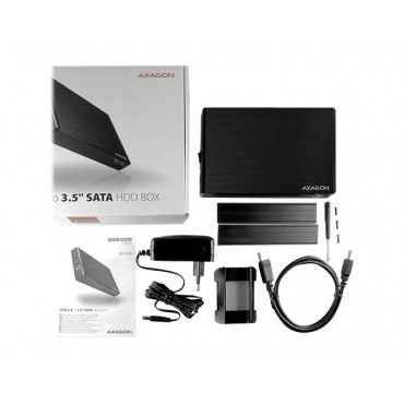 AXAGON | Compact aluminum USB 3.2 Gen 1 external box SATA intended for 3.5" HDD