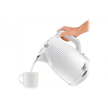 TEFAL | Electric Kettle | KO250130 | Electric | 2400 W | 1.7 L | Plastic | 360 rotational base | White