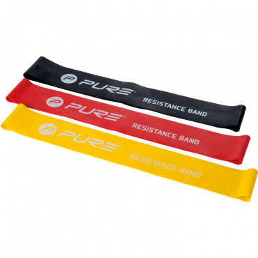 Pure2Improve Resistance Bands, 3 pcs | Yellow/Red/Black