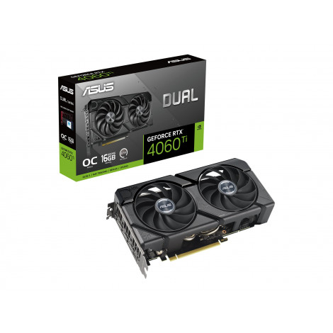 Asus Dual GeForce RTX 4060 Ti EVO OC Edition 16GB GDDR6 | NVIDIA | 16 GB | GeForce RTX 4060 Ti | HDMI ports quantity 1 | PCI Exp