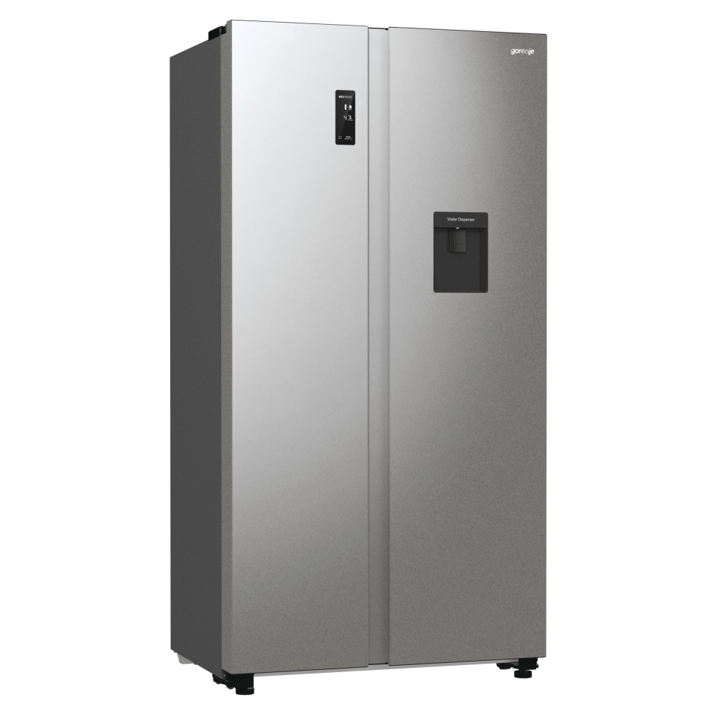 Gorenje Refrigerator | NRR9185EAXLWD | Energy efficiency class E | Free standing | Side by side | Height 178.6 cm | No Frost sys