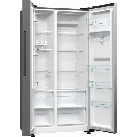 Gorenje Refrigerator | NRR9185EAXLWD | Energy efficiency class E | Free standing | Side by side | Height 178.6 cm | No Frost sys