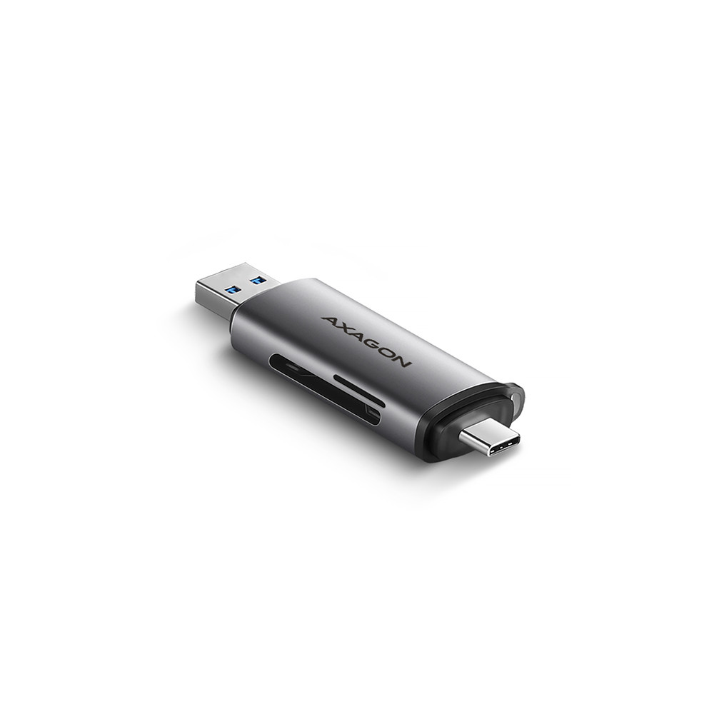 AXAGON Mobile USB 3.2 Gen 1card reader with USB-C and USB-A connectors | CRE-SAC
