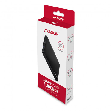 AXAGON Screwless USB 3.2 Gen 1 - SATA 6G external box for 2.5" SSD/HDD