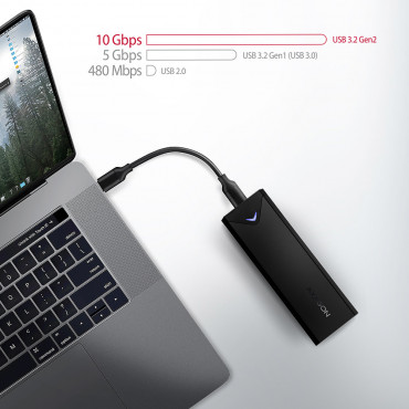 AXAGON External USB-C 10Gbps metal box for M.2 NVMe SSD disks