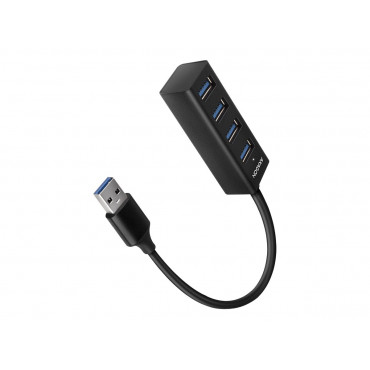 AXAGON Miniature metal four-port USB 3.2 Gen 1 hub | HUE-M1A