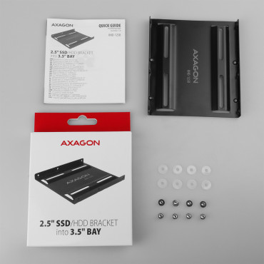 AXAGON Metal frame for mounting one 2.5" disk into one 3.5" position | RHD-125B