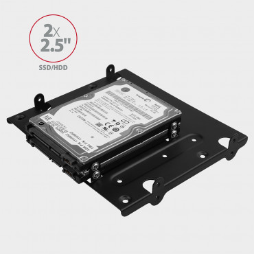 AXAGON Metal frame for mounting four 2.5" disks or two 2.5" disks and one 3.5" disk in a 5.25" position | RHD-435