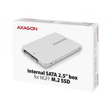 AXAGON Internal 2.5" box with SATA interface for M.2 SATA SSD