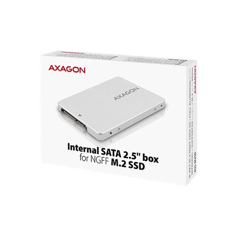 AXAGON Internal 2.5" box with SATA interface for M.2 SATA SSD