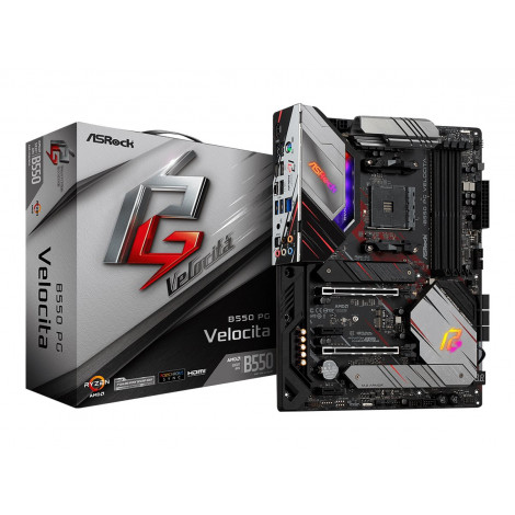 ASRock | B550 PG Velocita | Processor family AMD | Processor socket AM4 | DDR4 DIMM | Memory slots 4 | Supported hard disk drive