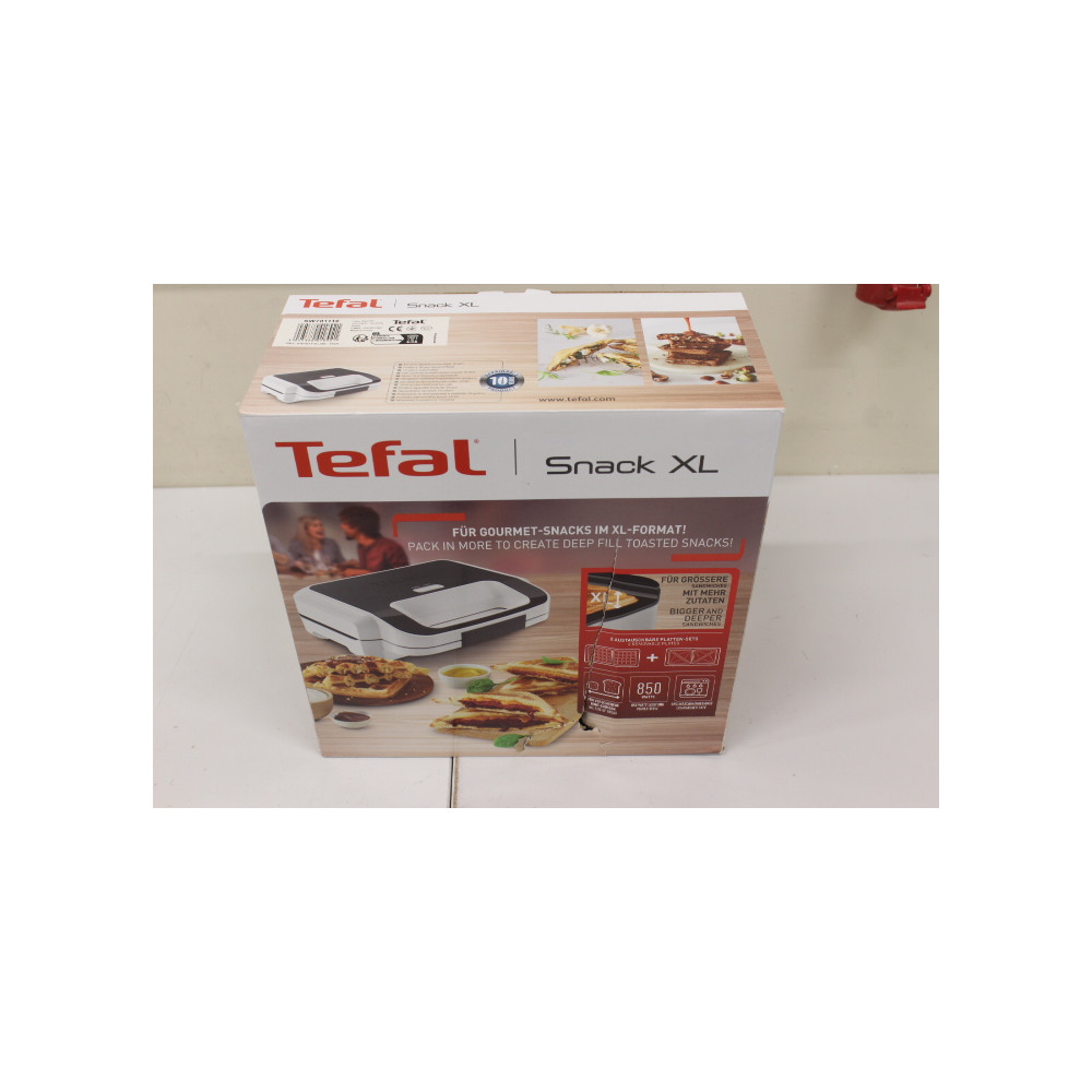 SALE OUT. Tefal SW701110 Snack XL Wafle maker, White/Grey | TEFAL | Wafle Maker Snack XL | SW701110 | 850 W | Number of pastry 2