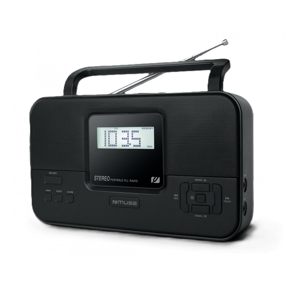 Muse Stereo Portable Radio | M-087 MB PLL | AUX in | FM radio | Headphone out