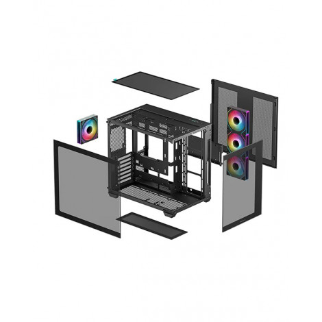 Deepcool CG530 4F | Black | Mid Tower | Power supply included No | ATX PS2