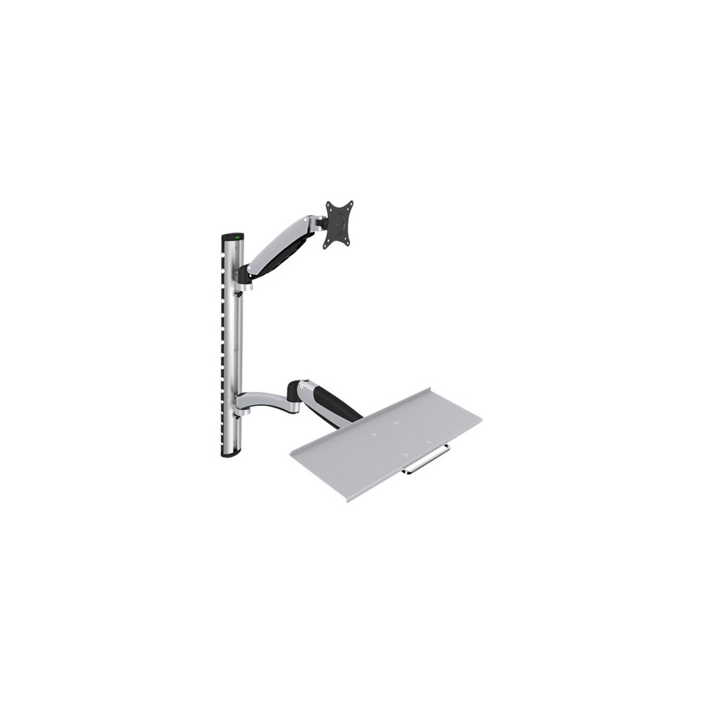Digitus | Wall mount | Workstation | Adjustable Height, Tilt, Swivel | 27 " | Maximum weight (capacity) 6 kg | Silver