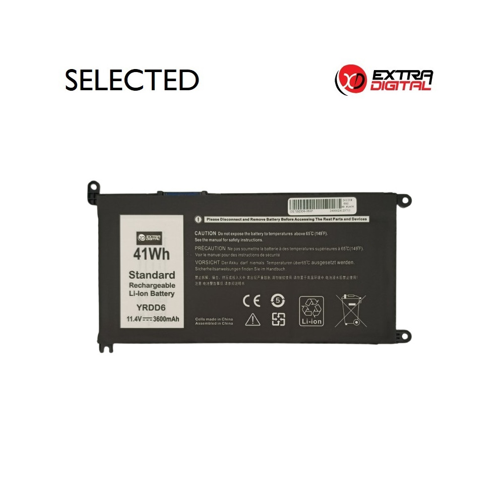 Nešiojamo kompiuterio baterija DELL YRDD6, 3600mAh, Extra Digital Selected