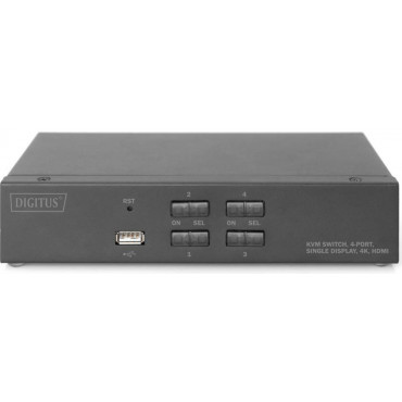 DIGITUS KVM Switch 2x1 HDMI...