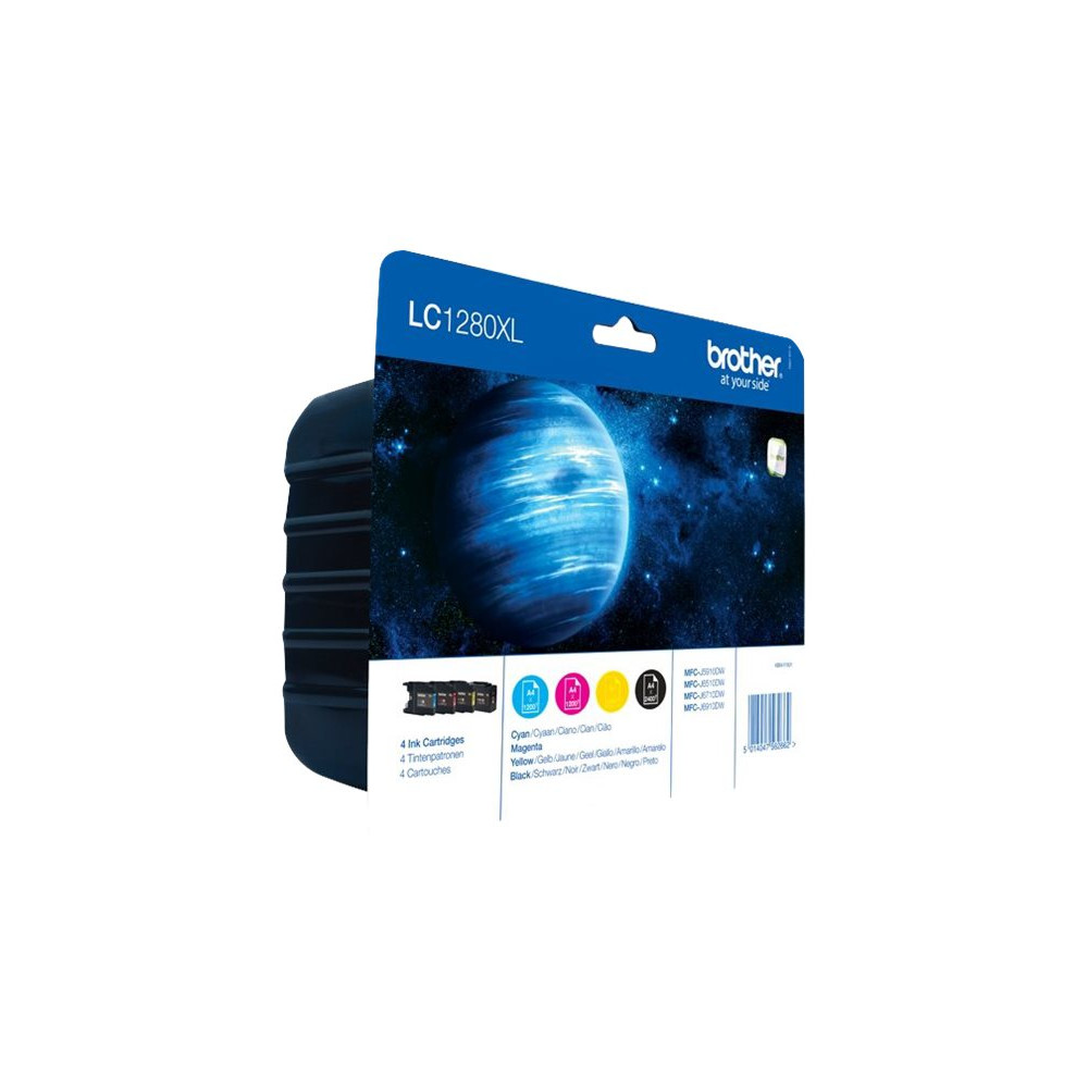 Brother Multipack | LC1280XL | Ink Cartridge | Magenta, Cyan, Yellow, Black