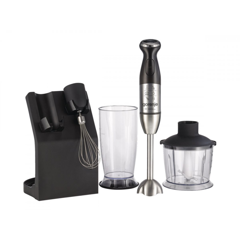 Gorenje | Blender | HBC807QB | Hand Blender | 800 W | Number of speeds Variable | Chopper | Black